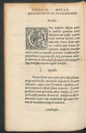 Phillip. Melan. Argumentum In Phormionem.