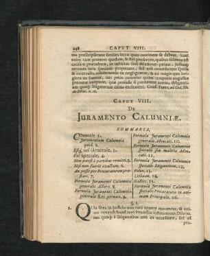 Caput VIII. De Iuramento Calumniae.