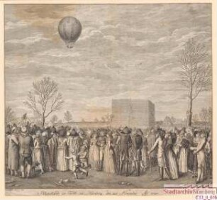 Blanchard's Ballonfahrt 1787