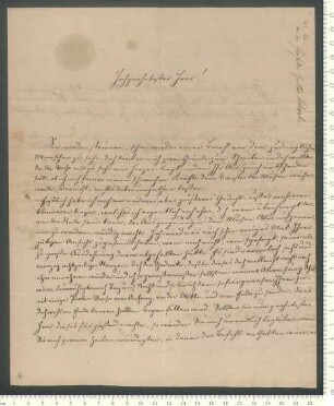 Brief von Ferdinand Röse an Adelbert von Chamisso