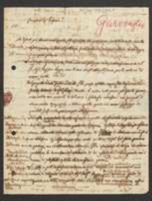 Brief von Santo Garovaglio an August Emanuel Fürnrohr