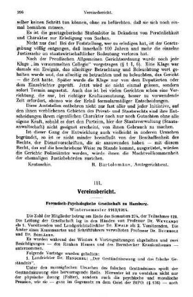396-400, Forensisch-psychologische Gesellschaft zu Hamburg