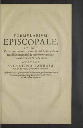 Formularium Episcopale