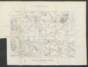 Plan des environs de puebla d'après le levé d'Almazan