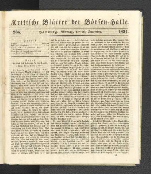 235. 29. Dezember 1834