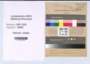 Entnazifizierung Walter Helmich, geb. 30.09.1904 (Staatsanwalt)