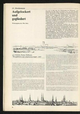 Aufgelockert und gegliedert. Wohnungsbau der 50er Jahre