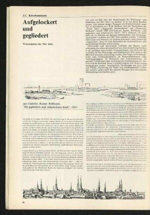 Aufgelockert und gegliedert. Wohnungsbau der 50er Jahre