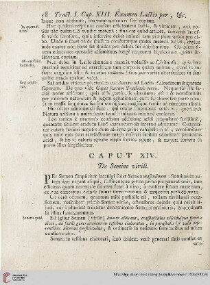 Caput XIV: De Semine virili
