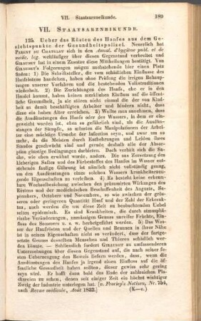 VII. Staatsarzneikunde.