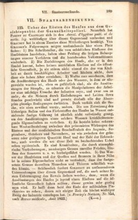 VII. Staatsarzneikunde.