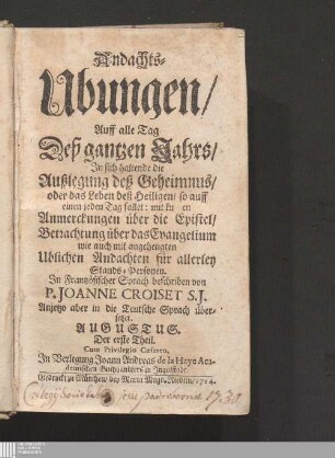 [8],Der erste Theil: Augustus