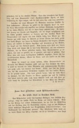 Aus Länder- und Völkerkunde