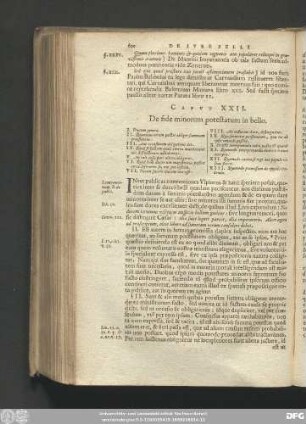 Caput XXII. De fide minorum potestatum in bello.