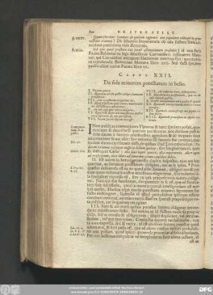 Caput XXII. De fide minorum potestatum in bello.