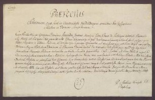 Heidelberger Studienzeugnisse des Alexander Johann Heinrich von Sickingen-Sickingen.