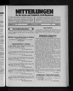 Jahrgang 1932, Hamburg, den 18. September, Nummer 38