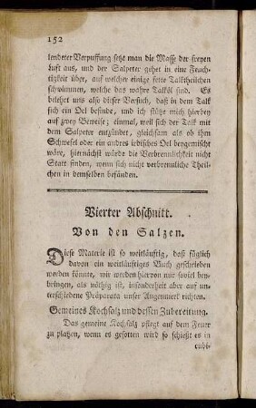 Vierter Abschnitt. Von den Salzen.