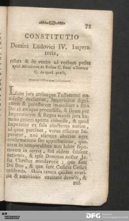 Constitutio Domini Ludovici IV. Imperatoris