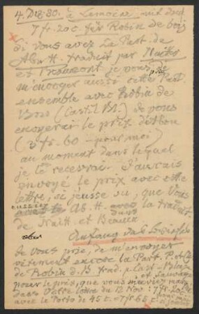 Brief an Editions Henry Lemoine : 04.12.1880