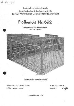 Gruppenbucht für Mastschweine