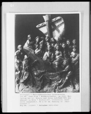 Martyrium der Heiligen Ursula und ihres Gefolges bei der Ankunft in Köln