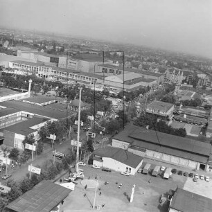 Messegelände in Leipzig : Blickrichtung Norden