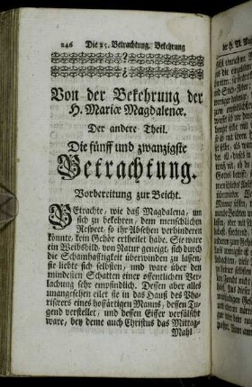 Die fünff und zwantzigste Betrachtung. - Die sechs und zwantzigste Betrachtung.