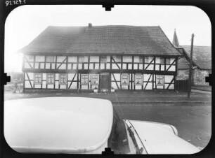 Ellrich, Hospitalstraße 40. Heimatmuseum (ehem. Hospital, 1665). Unterhaus. Straßenfront