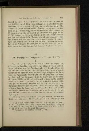 40. Zur Geschichte der Aussprache in neuester Zeit.