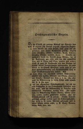 Orthographische Regeln.