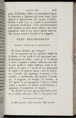 Capo Decimosesto. Degli Ortaggi O Erbaggi.