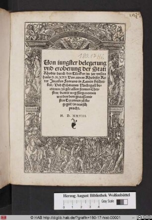 Die Belagerung und Eroberung von Rhodos in 1522.