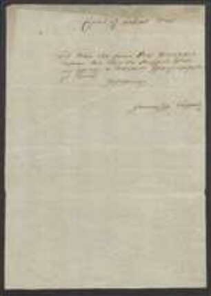 Brief von Wilhelm Hennings an Regensburgische Botanische Gesellschaft