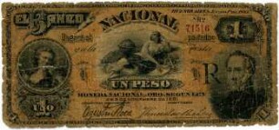 Geldschein, Peso, 1.1.1883