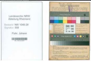 Entnazifizierung Johann Flohr , geb. 19.12.1903 (Angestellter)