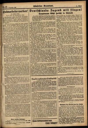 Zweite Ausgabe vom Mittwoch, den 05. Dezember 1934.