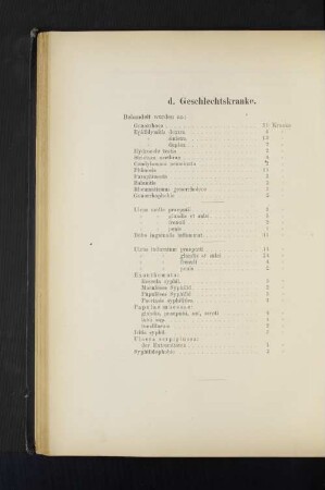 d. Geschlechtskranke.