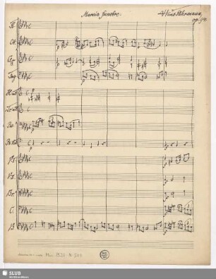 Marcia funebre - Mus.8520-N-501 : orch; op.94
