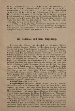 Ulm-Friedrichshafen-Bodensee : Führer für Reisende auf der Eisenbahn zwischen Ulm und Friedrichshafen sowie am Bodensee