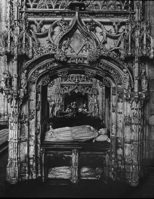 Brou (Bourg-en-Bresse) Église Saint-Nicolas-de-Tolentino de Brou, Grabmal der Margarete von Österreich; Meit, Conrad