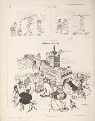 "Die billigen Kuchen" "Lebendige Reclame"