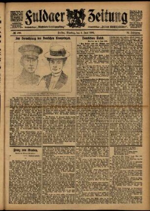 Erste Ausgabe vom Dienstag, den 06. Juni 1905.