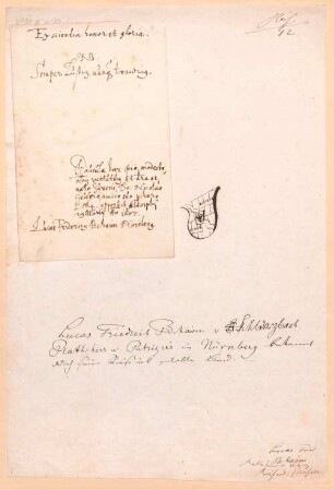 Lukas Friedrich Behaim (1587 - 1648) Autographen: Brief von Lukas Friedrich Behaim an Nicolaus Geuser - BSB Autogr.Cim. Behaim, Lukas Friedrich