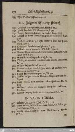 [Libri] In Varia Forma