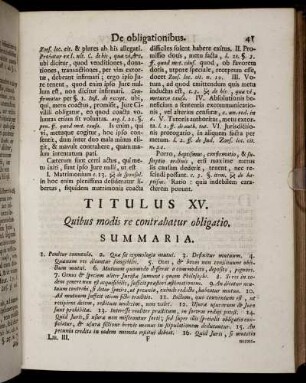 Titulus XV. Quibus modis re contrahatur obligatio