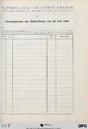 Auftrag-Liste