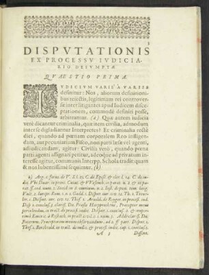 Disputationis Ex Processu Iudiciario Desumptae Quaestio ...