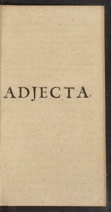 Adjecta.