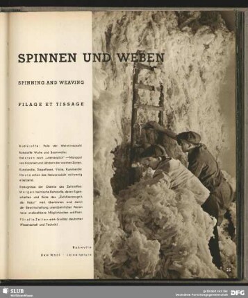 Spinnen und Weben